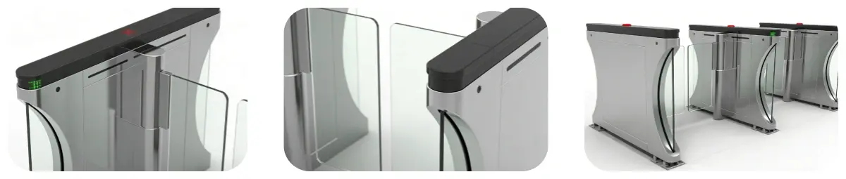 High-Wing Speed Gate Turnstile for Fast Access