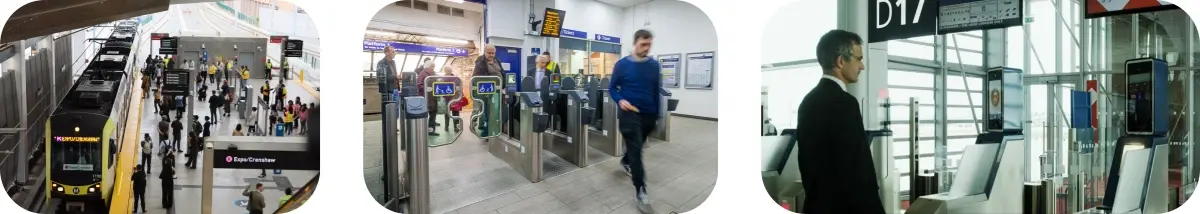 Double-Wing Flap Barrier Turnstile for High-Traffic Areas