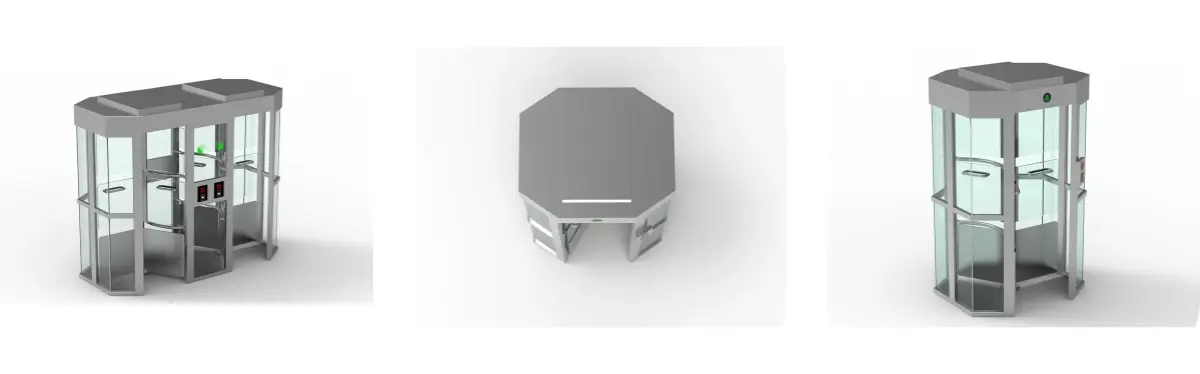 Tempered Glass Full-Height Turnstile for Premium Security Tempered Glass Full-Height Turnstile for Premium Security