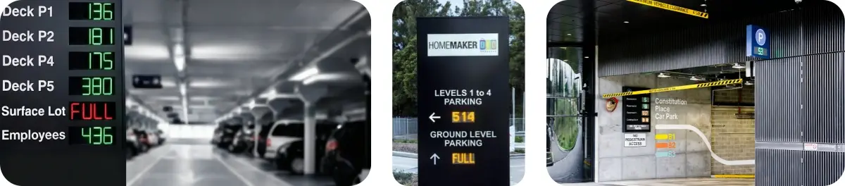 Entrance Outdoor Parking Guidance Display Screen