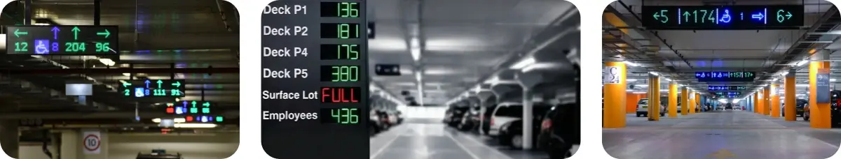 Indoor Parking Guidance Direction Display Screen