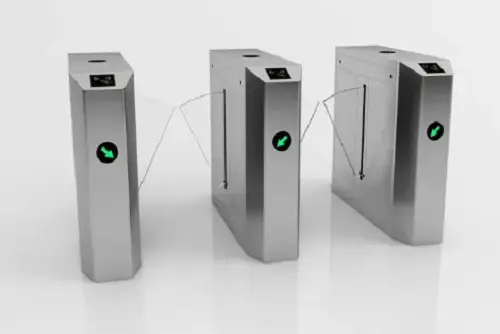 anti-collision flap barrier turnstile for safe entry