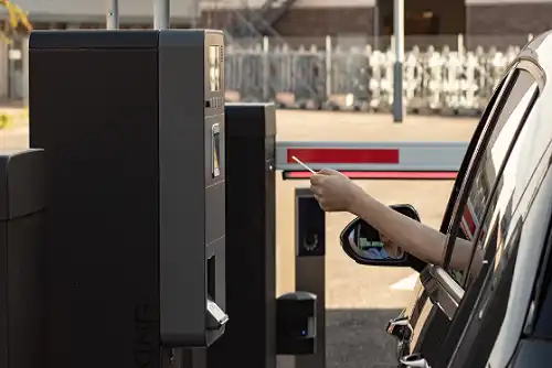  parking exit card and ticket validation machine