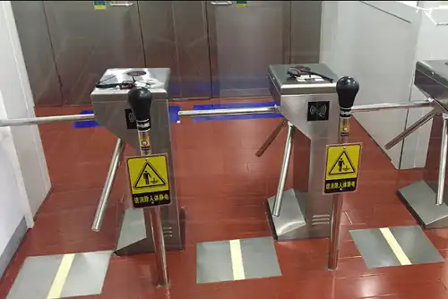 vertical tripod turnstile for secure access control vertical tripod turnstile for secure access control