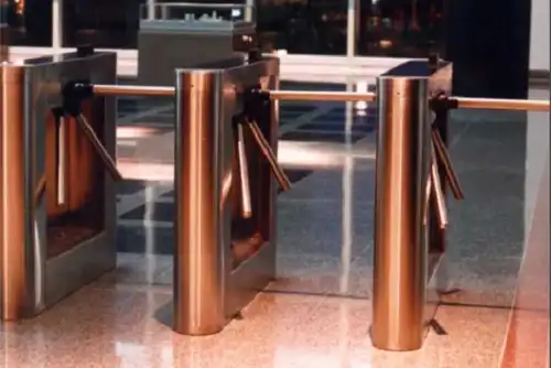 bridge-style tripod turnstile for premium facilities