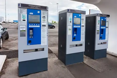 automatic parking payment terminal with touch screen automatic parking payment terminal with touch screen