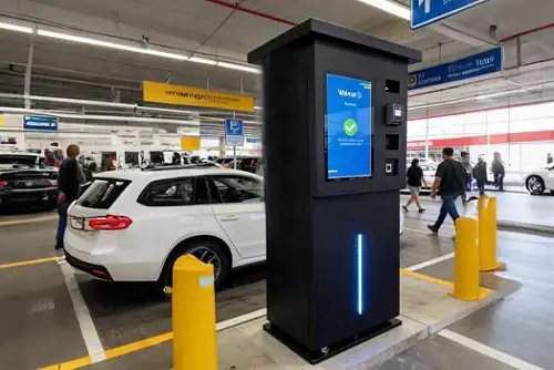 automatic pay kiosk for commercial parking projects