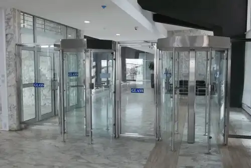 tempered glass full-height turnstile for premium security tempered glass full-height turnstile for premium security