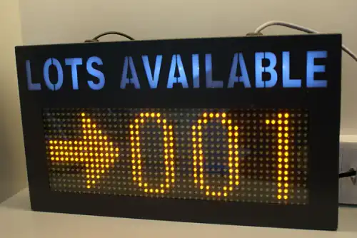 Outdoor Parking Guidance Direction LED Display Screen