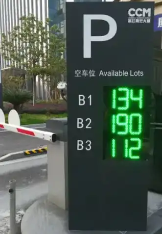  Entrance Outdoor Parking Guidance Display Screen