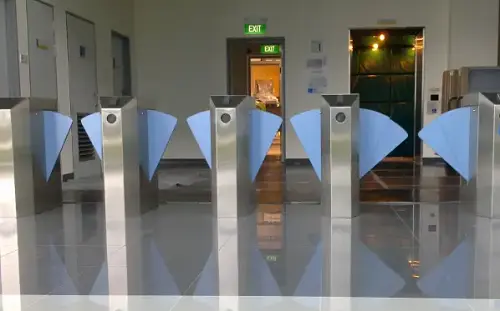 Anti-Collision Flap Barrier Turnstile for Safe Entry manufacturer Anti-Collision Flap Barrier Turnstile for Safe Entry manufacturer