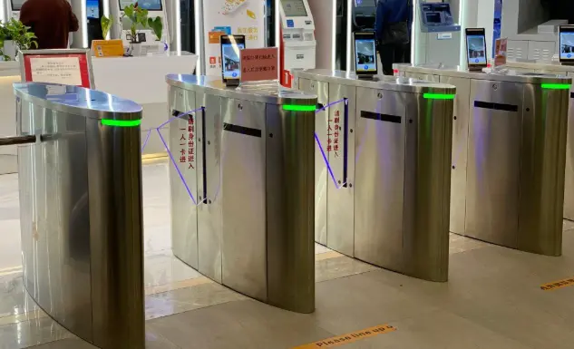 Anti-Collision Flap Barrier Turnstile for Safe Entry manufacturer Anti-Collision Flap Barrier Turnstile for Safe Entry manufacturer