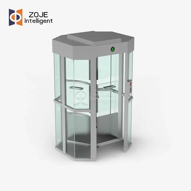  Tempered Glass Full-Height Turnstile for Premium Security manufacturer