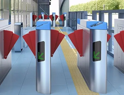 Double-Wing Flap Barrier Turnstile for High-Traffic Areas manufacturer Double-Wing Flap Barrier Turnstile for High-Traffic Areas manufacturer