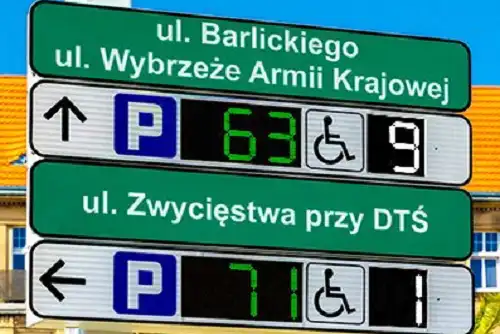 Outdoor parking guidance direction LED display screen