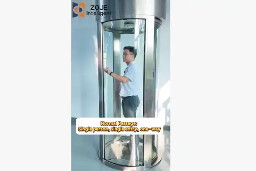 Tempered Glass Full-Height Turnstile Materials & Safety